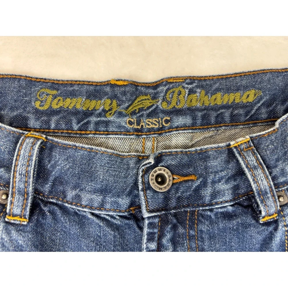 Tommy Bahama Classic Fit Mens 38x22 Jeans Blue Denim Straight Leg Medium Wash